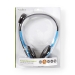 PC-Headset | On-Ear | Stereo | 2x 3.5 mm | Inklapbare Microfoon | Blauw