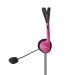 PC-Headset | On-Ear | Stereo | 2x 3.5 mm | Inklapbare Microfoon | Roze