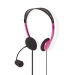 PC-Headset | On-Ear | Stereo | 2x 3.5 mm | Inklapbare Microfoon | Roze