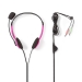 PC-Headset | On-Ear | Stereo | 2x 3.5 mm | Inklapbare Microfoon | Roze