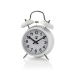 Analoge Bureau-Wekker | Snoozefunctie | Achtergrondverlichting | Wit
