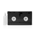 VHS-Reinigingscassette | 20 ml | VHS-Koppen | Zwart