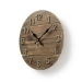 Wandklok | Diameter: 300 mm | Hout | Beige / Bruin