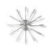 Wandklok | Diameter: 340 mm | Metaal | Zilver