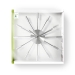 Wandklok | Diameter: 340 mm | Metaal | Zilver