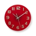 CLWA006GL30RD Wandklok | Diameter: 300 mm | Glas | Rood