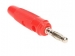 CM19R BANAANPLUG 4mm - ROOD