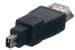 CMP-ADAP13 FireWire400-Adapter FireWire 4-Pins Male - FireWire 6-Pins Female Zwart