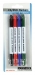 CD / DVD Marker Set Rood/Blauw/Groen/Zwart