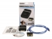 Omvormer USB A Male - DVI-D 24+1-Pins Female / D-SUB 15-Pins Female Zwart