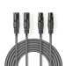 COTH15030GY30 Gebalanceerde Audiokabel | 2x XLR 3-Pins Male | 2x XLR 3-Pins Female | Vernikkeld | 3.00 m | Rond | PVC | Donkergrijs | Kartonnen Sleeve