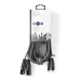 Gebalanceerde Audiokabel | 2x XLR 3-Pins Male | 2x RCA Male | Vernikkeld | 3.00 m | Rond | PVC | Donkergrijs | Kartonnen Sleeve