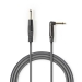 COTH23005GY50 Mono-Audiokabel | 6,35 mm Male | 6,35 mm Male | Vernikkeld | 5.00 m | Rond | PVC