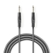 COTH23050GY30 Mono-Audiokabel | 6,35 mm Male | 6,35 mm Male | Vernikkeld | 3.00 m | Rond | PVC