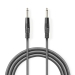 Mono-Audiokabel | 6,35 mm Male | 6,35 mm Male | Vernikkeld | 5.00 m | Rond | PVC