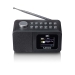 DAB+/FM Radio wekker met kleurendisplay, sleeptimer en dubbele alarmfunctie Zwart