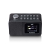 DAB+/FM Radio wekker met kleurendisplay, sleeptimer en dubbele alarmfunctie Zwart