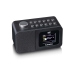 DAB+/FM Radio wekker met kleurendisplay, sleeptimer en dubbele alarmfunctie Zwart