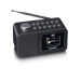 DAB+/FM Radio wekker met kleurendisplay, sleeptimer en dubbele alarmfunctie Zwart