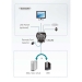 2-poorts USB DVI-kabel KVM-switch met externe poortselectieschakelaar