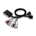 CS682-AT 2-poorts USB DVI-/audiokabel KVM-switch met externe poortselectieschakelaar