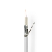 Coaxkabel op Haspel | RG6T | 75 Ohm | Dubbel Afgeschermd | ECA | 100.0 m | Coax | PVC | Wit | Rol