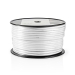 Coaxkabel op Haspel | RG6T | 75 Ohm | Dubbel Afgeschermd | ECA | 100.0 m | Coax | PVC | Wit | Rol