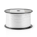 Coaxkabel op Haspel | Coax 12 | 75 Ohm | Dubbel Afgeschermd | ECA | 100.0 m | Coax | PVC | Wit | Rol