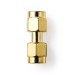 SMA-Adapter | SMA Male | SMA Male | Verguld | 50 Ohm | Recht | Koper | Goud | 2 Stuks | Doos
