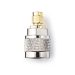 SMA-Adapter | SMA Male | N-Male | Verguld | 50 Ohm | Recht | Koper | Goud / Zilver | 2 Stuks | Doos