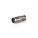 CSGB41954ME Satelliet- en Antenne-Adapter | IEC (Coax) Male | F-Female | Vernikkeld | 75 Ohm | Recht | Metaal | Zilver | 1 Stuks | Doos