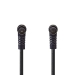 Coaxkabel | IEC (Coax) Male | IEC (Coax) Female | Vernikkeld | 120 dB | 75 Ohm | Viervoudig Afgeschermd | 3.00 m | Rond | PVC | Zwart | Label