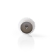 CSGP40940WT Satelliet- en Antenne-Adapter | IEC (Coax) Male | IEC (Coax) Male | Vernikkeld | 75 Ohm | Recht | Kunststof / Metaal | Wit | 1 Stuks | Envelop