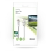 Satelliet- en Antennekabel | F-Male | IEC (Coax) Male | Vernikkeld | 30 dB | 75 Ohm | Dubbel Afgeschermd | 10.0 m | Rond | PVC | Wit | Envelop
