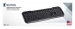 Bedraad Keyboard Multimedia USB US International Zwart
