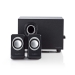 CSPR10021BK PC-Speaker | 2.1 | 33 W | 3,5 mm Male | USB Gevoed | Volumebediening