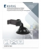 Universal Smartphone Mount In-Car Window and Dashboard Zwart