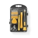 Phone/tablet repair set | 17-in-1 | PC / Smartphone / Tablet | Philips bits | Gleuf bits | Pentalobe bits | Tri-wing bits