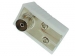 CV002 HAAKSE TV-PLUG 9.5mm/2.3mm - VROUWELIJK - WIT