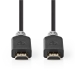 CVBP34050AT10 Premium High Speed ​​HDMI™-Kabel met Ethernet | HDMI™ Connector | HDMI™ Connector | 4K@60Hz | 18 Gbps | 1.00 m | Rond | PVC | Antraciet | Polybag