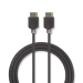 High Speed ​​HDMI™-Kabel met Ethernet | HDMI™ Connector | HDMI™ Connector | 4K@60Hz | ARC | 18 Gbps | 0.50 m | Rond | PVC | Antraciet | Window Box