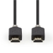 CVBW34000AT100 High Speed ​​HDMI™-Kabel met Ethernet | HDMI™ Connector | HDMI™ Connector | 4K@60Hz | ARC | 18 Gbps | 10.0 m | Rond | PVC | Antraciet | Doos