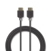 High Speed ​​HDMI™-Kabel met Ethernet | HDMI™ Connector | HDMI™ Connector | 4K@30Hz | ARC | 10.2 Gbps | 20.0 m | Rond | PVC | Antraciet | Window Box