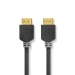 High Speed ​​HDMI™-Kabel met Ethernet | HDMI™ Connector | HDMI™ Connector | 4K@60Hz | ARC | 18 Gbps | 5.00 m | Rond | PVC | Antraciet | Doos
