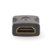 HDMI™-Adapter | HDMI™ Output | HDMI™ Output | Verguld | Recht | PVC | Antraciet | 1 Stuks | Doos