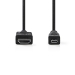 High Speed ​​HDMI™-Kabel met Ethernet | HDMI™ Connector | HDMI™ Micro-Connector | 4K@30Hz | 10.2 Gbps | 2.00 m | Rond | PVC | Zwart | Doos