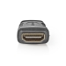 HDMI™-Adapter | HDMI™ Micro-Connector | HDMI™ Output | Verguld | Recht | ABS | Zwart | 1 Stuks | Doos