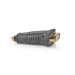 HDMI™-Adapter | HDMI™ Input | DVI-D 24+1-Pins Female | Vernikkeld | Recht | ABS | Zwart | 1 Stuks | Doos
