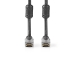 High Speed ​​HDMI™-Kabel met Ethernet | HDMI™ Connector | HDMI™ Connector | 4K@30Hz | 10.2 Gbps | 10.0 m | Rond | PVC | Zwart | Doos