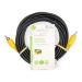 Composiet Videokabel | RCA Male | RCA Male | Vernikkeld | 480p | 5.00 m | Rond | PVC | Zwart | Label